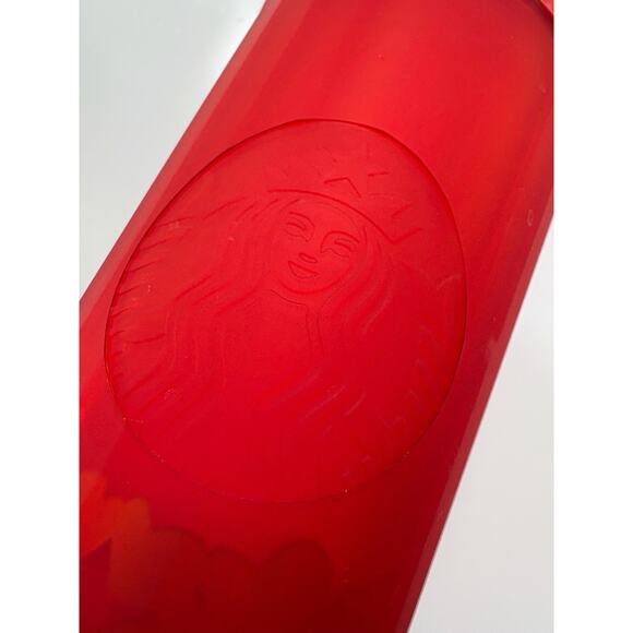 Starbucks Cold Cup Tumbler Red Hearts Valentine's 2022 24ozDome Lid Straw Venti - Picture 5 of 5